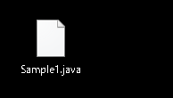 javaインストール後の動作確認：ファイルの作成-1