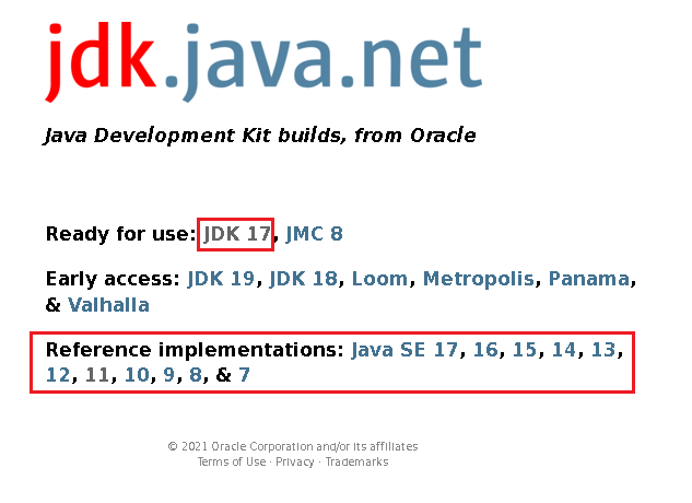 オラクル OpenJDK（java）のダウンロード-1