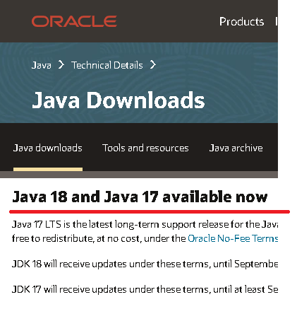 java（oracleJDK）の最新バージョン-1