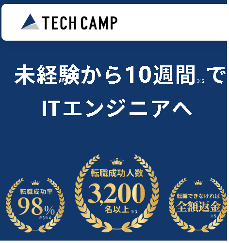テックキャンプ：有料プログラミングスクールのおすすめ比較ランキング-1